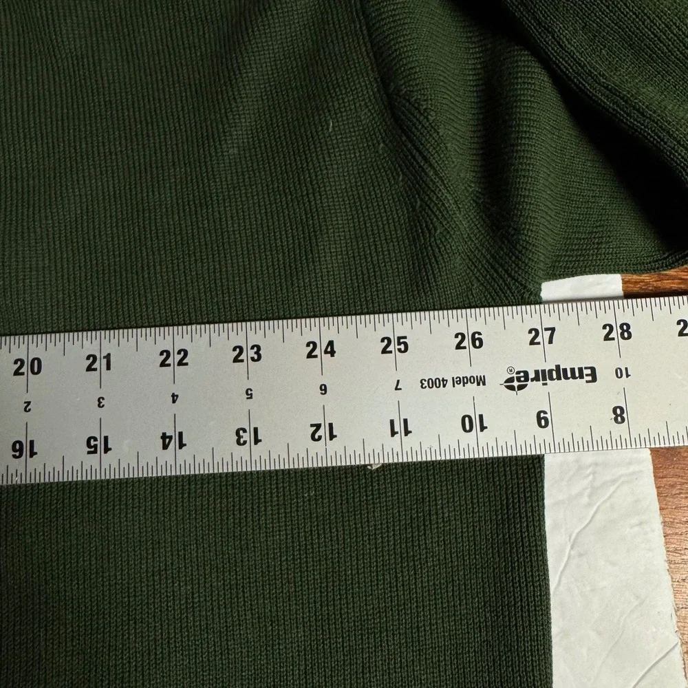 Tommy Bahama Mens XXL Green Silk Cotton V Neck‎ Long Sleeve Sweater